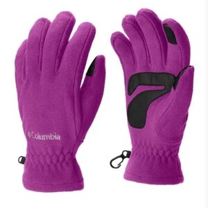 Columbia Womens Thermarator Fleece Glove Purple Fleece Gloves Size M New